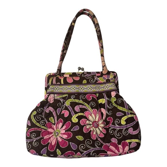 Vera Bradley Floral Bag With Clasp - Picture 2 of 16